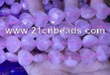 CRQ435 15.5 inches 16*16mm faceted heart rose quartz beads wholesale