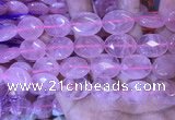 CRQ437 15.5 inches 15*20mm faceted oval rose quartz beads wholesale