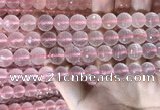 CRQ445 15.5 inches 10mm faceted round rose quartz beads