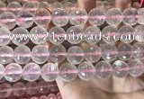 CRQ448 15.5 inches 14mm faceted round rose quartz beads