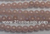 CRQ501 15.5 inches 6mm round AB-color rose quartz beads