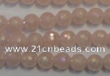 CRQ512 15.5 inches 8mm faceted round AB-color rose quartz beads