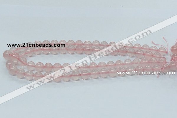 CRQ52 15.5 inches 10mm round natural rose quartz beads wholesale