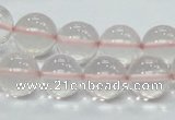 CRQ54 15.5 inches 14mm round natural rose quartz beads wholesale