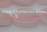 CRQ613 15.5 inches 18*25mm oval rose quartz beads wholesale