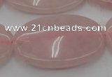 CRQ615 15.5 inches 20*30mm oval rose quartz beads wholesale