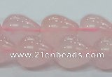 CRQ65 15.5 inches 16*19mm teardrop natural rose quartz beads wholesale