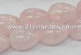 CRQ66 15.5 inches 15*20mm teardrop natural rose quartz beads wholesale