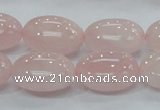 CRQ67 15.5 inches 15*20mm egg-shaped natural rose quartz beads