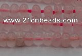 CRQ680 15.5 inches 4*6mm rondelle rose quartz beads wholesale