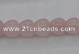 CRQ688 15.5 inches 10*10mm apple-shaped rose quartz beads