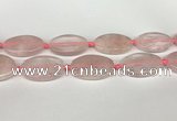 CRQ759 15.5 inches 25*40mm oval rose quartz beads