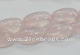 CRQ77 15.5 inches 12*20mm oval natural rose quartz beads wholesale