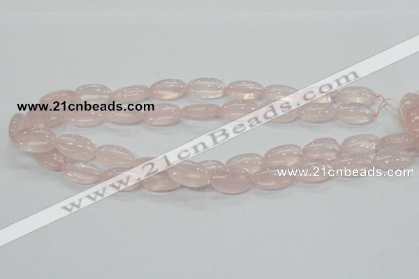 CRQ77 15.5 inches 12*20mm oval natural rose quartz beads wholesale