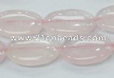 CRQ78 15.5 inches 13*25mm oval natural rose quartz beads wholesale