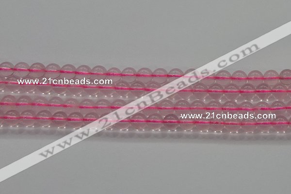 CRQ855 15.5 inches 6mm round natural rose quartz gemstone beads