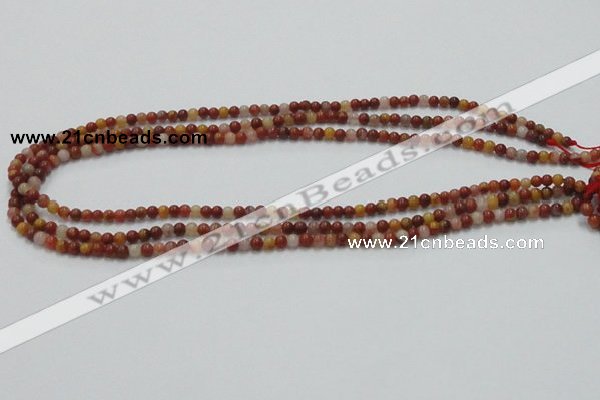 CRS01 15.5 inches 4mm round rainbow stone beads wholesale