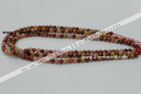 CRS02 15.5 inches 6mm round rainbow stone beads wholesale