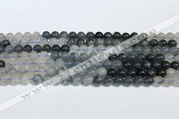 CRU1000 15.5 inches 6mm round mixed rutilated quartz beads