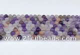 CRU1012 15.5 inches 6mm round mixed rutilated quartz beads