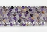 CRU1018 15.5 inches 6mm round mixed rutilated quartz beads