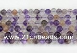 CRU1019 15.5 inches 8mm round mixed rutilated quartz beads