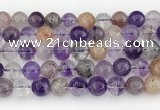 CRU1020 15.5 inches 10mm round mixed rutilated quartz beads