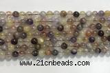 CRU1030 15.5 inches 6mm round mixed rutilated quartz beads wholesale