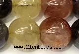 CRU1063 15 inches 12mm round mixed rutilated quartz beads