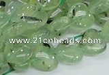 CRU107 15.5 inches 12*12mm heart green rutilated quartz beads