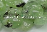 CRU109 15.5 inches 23*23mm heart green rutilated quartz beads