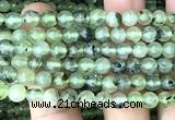 CRU1116 15 inches 6mm round prehnite gemstone beads wholesale