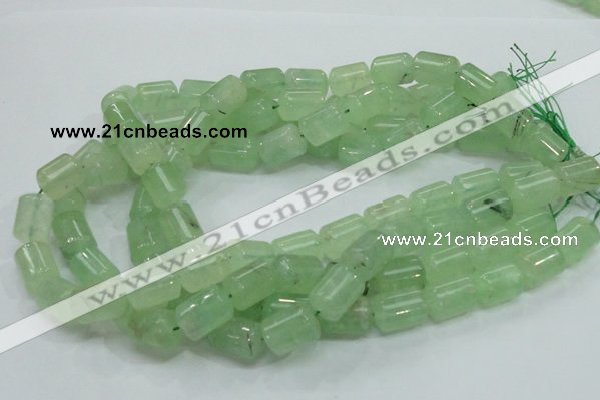 CRU134 15.5 inches 12*17mm column green rutilated quartz beads