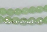 CRU202 15.5 inches 10mm faceted round green rutilated quartz beads