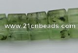 CRU226 15.5 inches 10*14mm triangle green rutilated quartz beads