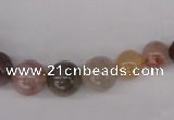 CRU420 15.5 inches 6mm - 14mm round Multicolor rutilated quartz beads