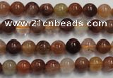 CRU651 15.5 inches 6mm round Multicolor rutilated quartz beads