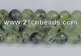 CRU800 15.5 inches 4mm faceted round prehnite gemstone beads