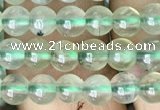 CRU810 15.5 inches 4mm round green rutilated quartz beads