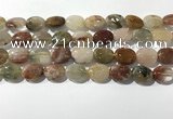 CRU922 15.5 inches 12*16mm oval mixed rutilated quartz beads wholesale