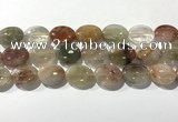 CRU924 15.5 inches 15*20mm oval mixed rutilated quartz beads wholesale