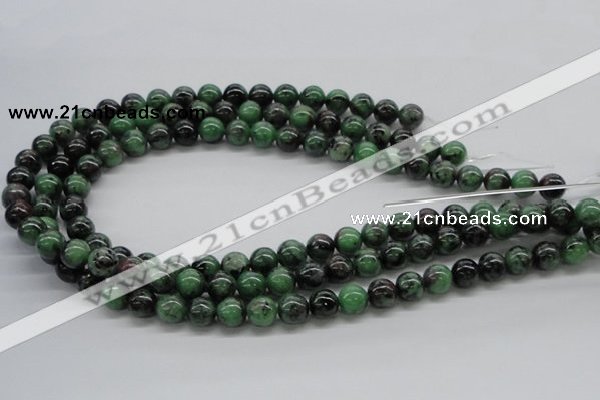 CRZ03 15.5 inches 10mm round ruby zoisite gemstone beads Wholesale