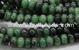 CRZ05 15.5 inches 4*6mm rondelle ruby zoisite gemstone beads Wholesale