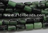 CRZ07 15.5 inches 6*8mm column ruby zoisite gemstone beads Wholesale