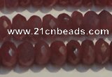 CRZ1017 15.5 inches 3*5mm faceted rondelle A grade ruby beads