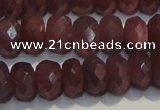 CRZ1021 15.5 inches 3*5mm faceted rondelle A+ grade ruby beads