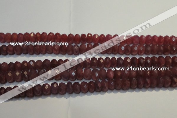 CRZ1021 15.5 inches 3*5mm faceted rondelle A+ grade ruby beads