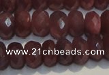 CRZ1023 15.5 inches 5*7mm faceted rondelle A+ grade ruby beads