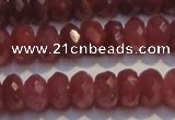 CRZ1025 15.5 inches 3*5mm faceted rondelle AA grade ruby beads