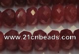 CRZ1031 15.5 inches 5*7mm faceted rondelle AAA grade ruby beads